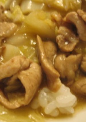 白菜と豚肉だけの中華丼-レシピのメイン写真