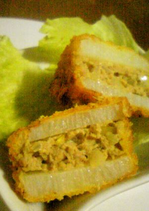 山芋の肉はさみ揚げ-レシピのメイン写真
