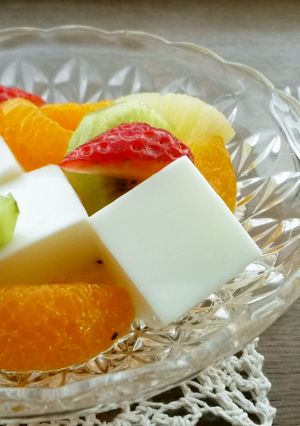 やさしさ満点。牛乳寒天♪-レシピのメイン写真