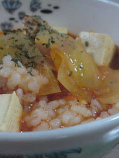 超簡単!豆腐のミネストローネ風スープご飯-レシピのメイン写真