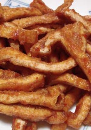ピリ辛トマトケチャップ味の油揚げ炒め♪-レシピのメイン写真