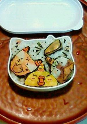 キャラ弁∴子鬼トリオ-レシピのメイン写真