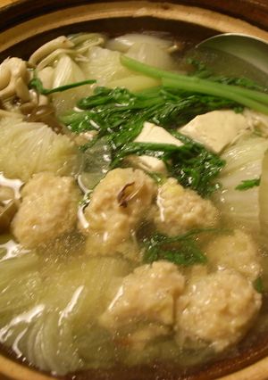 軟骨入り鶏つくね鍋-レシピのメイン写真