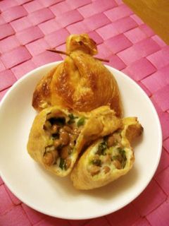 ★納豆巾着★-レシピのメイン写真