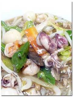 ヒイカ入り八宝菜 ♪のっけて♪ 皿うどん-レシピのメイン写真