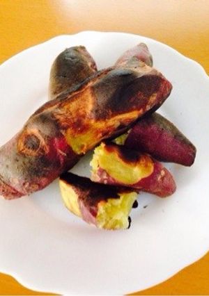 レンジ＆魚焼きグリルで★簡単石焼き芋風-レシピのメイン写真