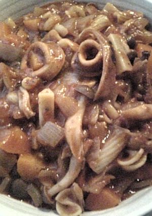 いかとマカロニのトマトカレー煮-レシピのメイン写真