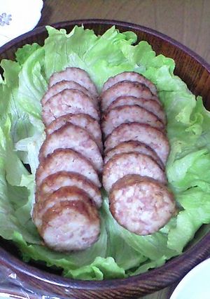簡単♪おふくろの味☆豚肉で太ウインナー-レシピのメイン写真
