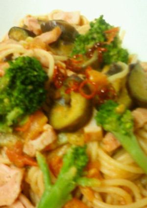 あっさり 簡単 トマト風味の和風パスタ-レシピのメイン写真