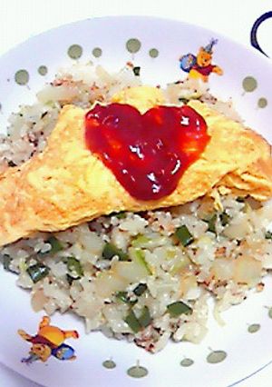 白菜とピーマンのチャーハン-レシピのメイン写真