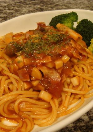 きのことベーコンの★ナポリタン★パスタ★-レシピのメイン写真