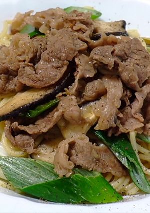 和牛と下仁田ネギのパスタ-レシピのメイン写真