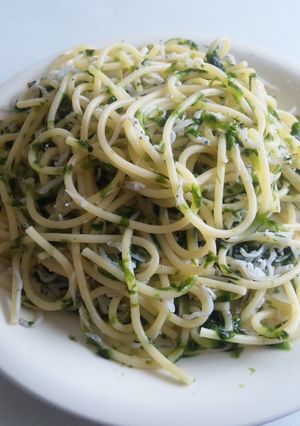 生海苔としらすのパスタ-レシピのメイン写真