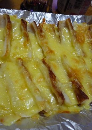 ちくわにチーズをのっけて焼いたでぇ-レシピのメイン写真