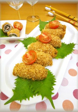 揚げない！豚肉の大葉チーズロールフライ-レシピのメイン写真
