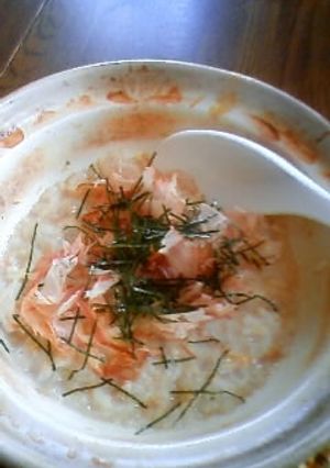 豆乳×余ったそばつゆ=おじや？雑炊？-レシピのメイン写真