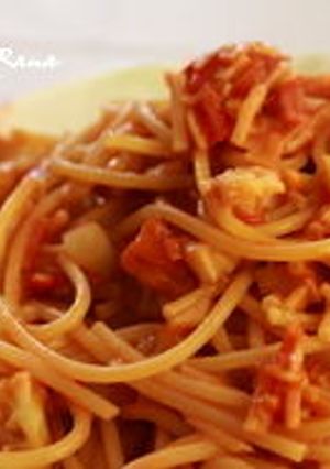 ケチャップで？トマトクリームパスタ♪-レシピのメイン写真