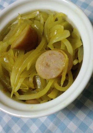 □玉ねぎとウィンナーのクレソルカレー味□-レシピのメイン写真