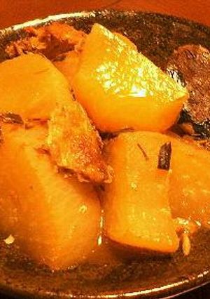 大根と鯖の味噌煮缶だけ、らくらく煮物-レシピのメイン写真