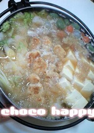 タラや鶏肉で☆みぞれ鍋（雪見鍋）-レシピのメイン写真