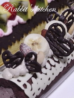 ロマンチックレースのロールケーキ-レシピのメイン写真