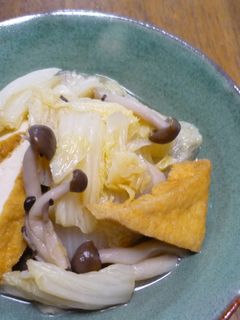 白菜と厚揚げの煮物-レシピのメイン写真