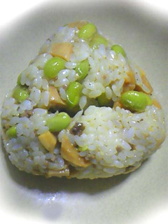 たけのこと枝豆のおにぎり生姜風味-レシピのメイン写真