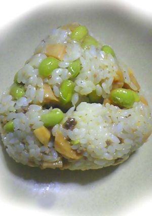 たけのこと枝豆のおにぎり生姜風味-レシピのメイン写真