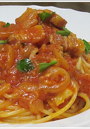ローマの郷土料理アマトリチャーナのパスタ-レシピのメイン写真