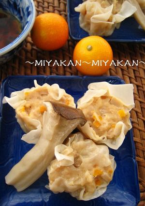 美食！金柑・生姜・エリンギの鶏しゅうまい-レシピのメイン写真