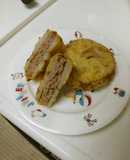 蓮根挟み揚げ♪　～ハンバーグのタネで～