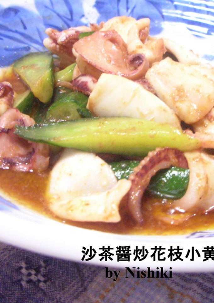 台湾家庭料理★いか＆胡瓜のソース炒め★-レシピのメイン写真