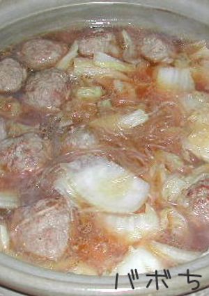ごま油香る肉だんご鍋-レシピのメイン写真