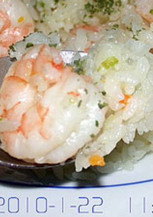炊飯器を使わずに作るエビピラフ-レシピのメイン写真