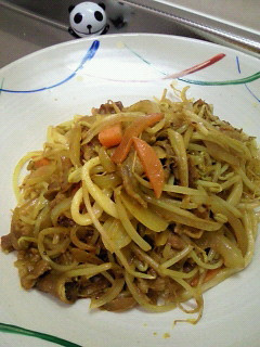 ヘルシー*満腹☆カレー味の焼きうどん-レシピのメイン写真