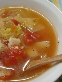 簡単!タラと白菜のトマトスープ-レシピのメイン写真