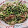 豆腐入り豆苗とベーコンのオイスター炒め