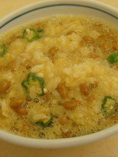 オクラ・納豆・卵かけ御飯-レシピのメイン写真