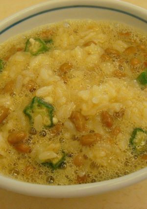 オクラ・納豆・卵かけ御飯-レシピのメイン写真