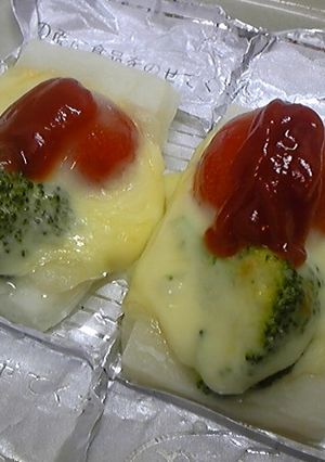 男の料理 とろけるチーズでおもちピザ-レシピのメイン写真