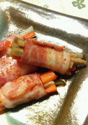 ✿きんぴらコンビの❀ベーコン巻き✿-レシピのメイン写真