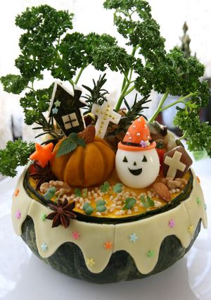 ハロウィンのパンプキングラタン～♪-レシピのメイン写真