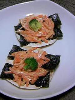 餃子の皮★大人の和風ピザ-レシピのメイン写真