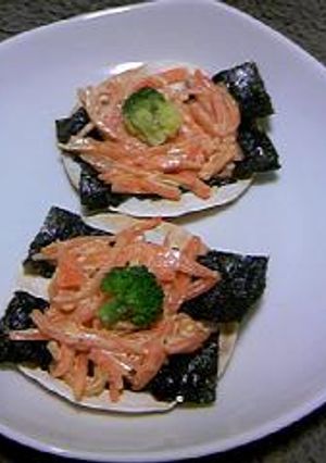 餃子の皮★大人の和風ピザ-レシピのメイン写真
