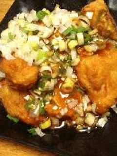 鶏の唐揚げ・葱ソース-レシピのメイン写真