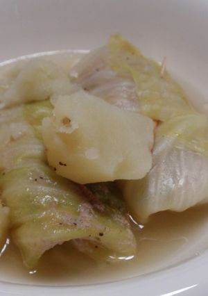豚肉うず巻きロールキャベツ-レシピのメイン写真
