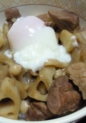 ぶちこみ丼★温玉のせ-レシピのメイン写真