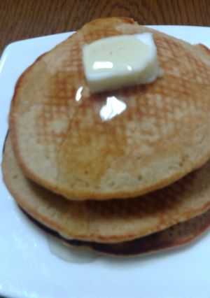 ふかふか♪はちみつきな粉ホットケーキ-レシピのメイン写真