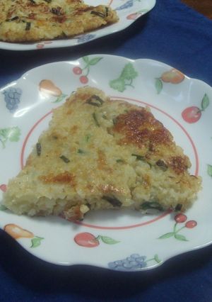 朝ごはんに☆チーズとジャコ入りご飯ケーキ-レシピのメイン写真