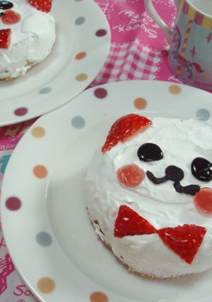 どうぶつケーキ＊＊＊-レシピのメイン写真